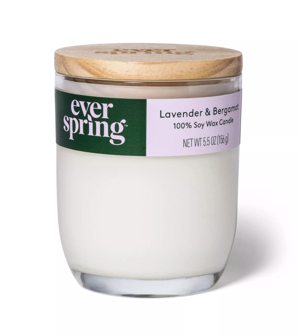 Everspring + Lavender & Bergamot Soy Wax Candle