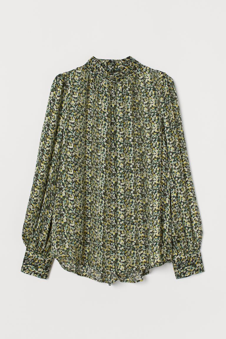 h&m wide cut blouse