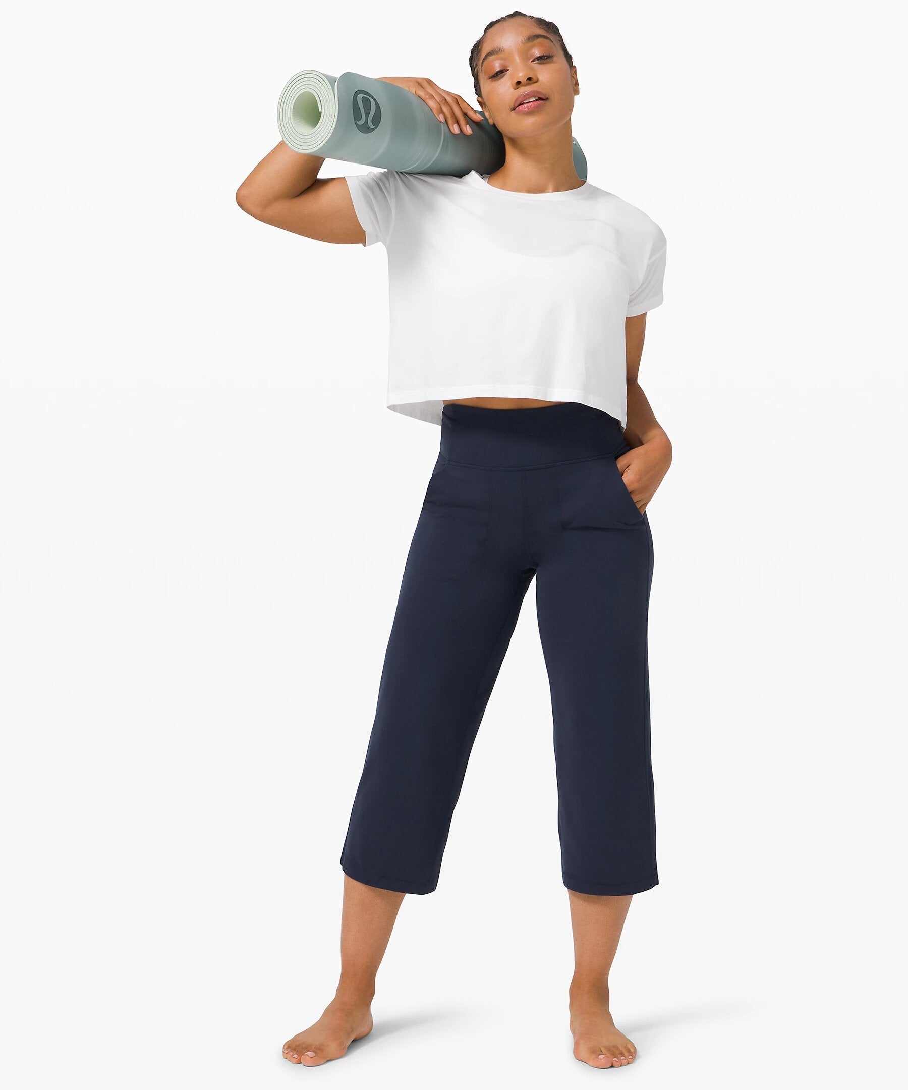 Lululemon Align™ Wide Leg Crop 23 In Blue