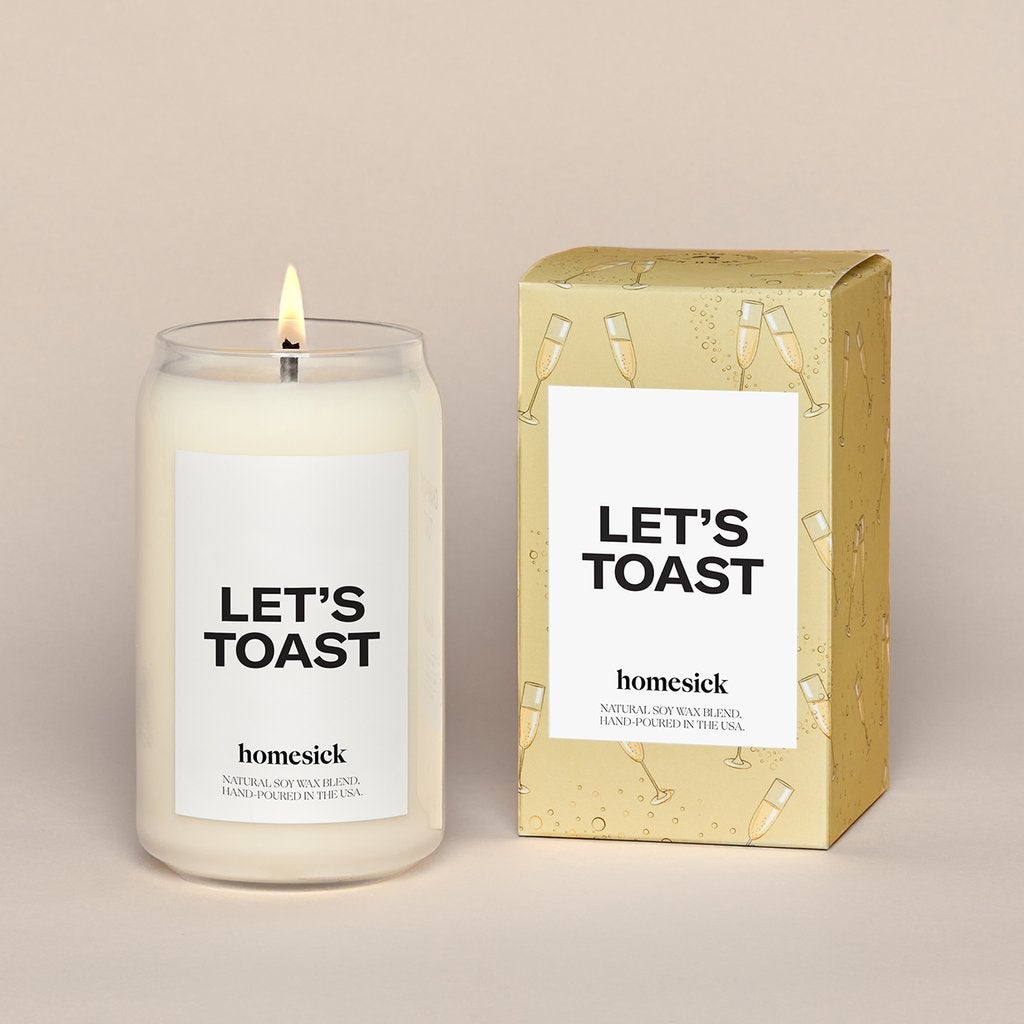 Homesick Candles + Let’s Toast Candle
