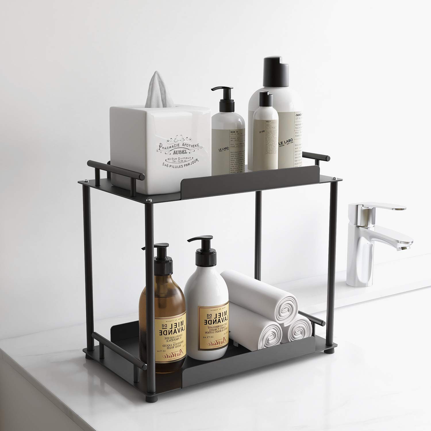 FLE + Bathroom Organizer Countertop Shelf