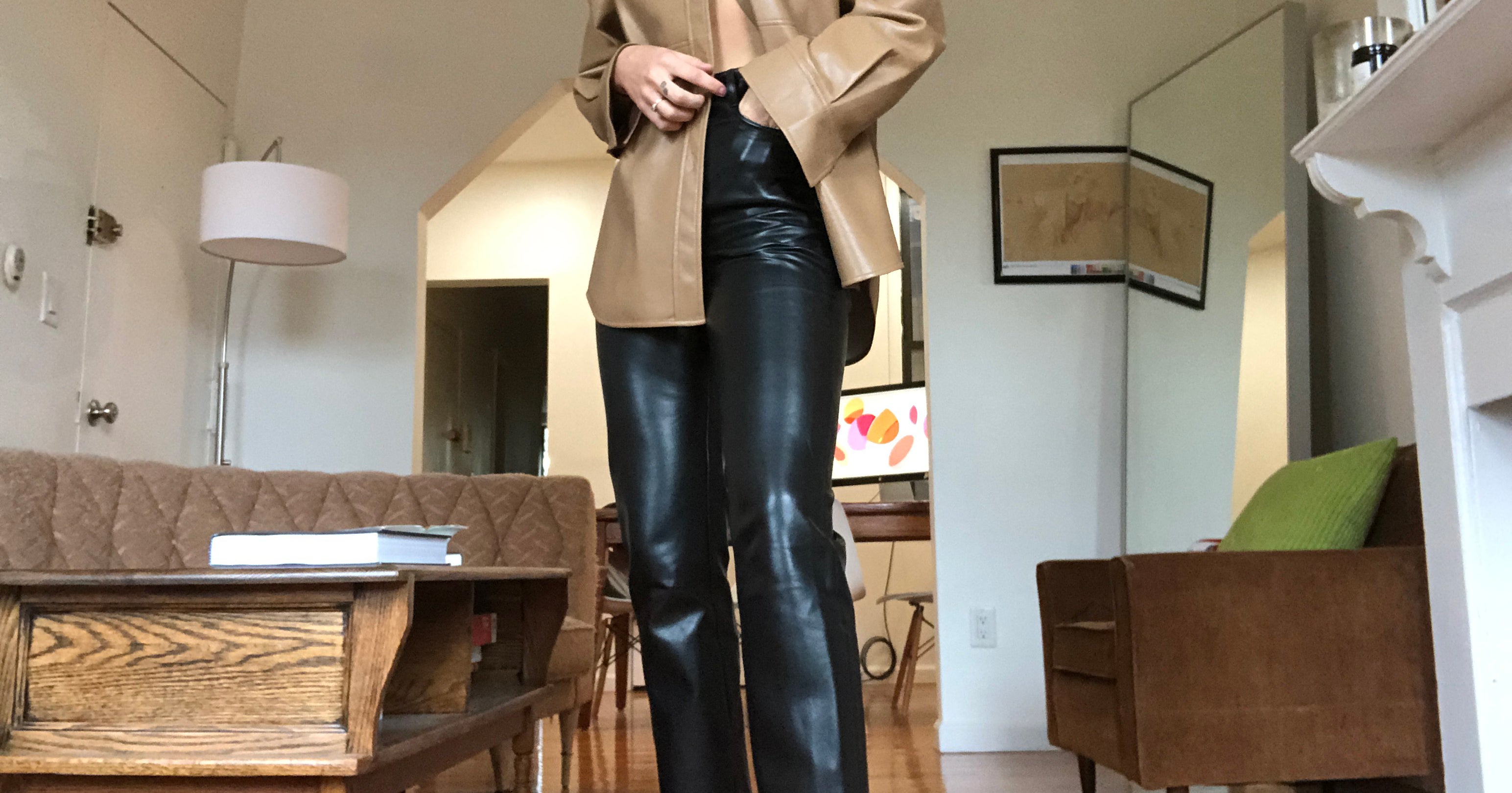 Review Aritzia Melina Leather Pants Trending On Tiktok 