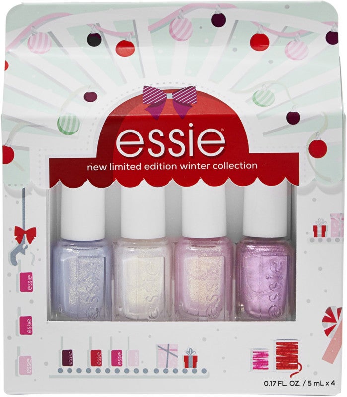 essie nail polish, mademoiselle ,10pc shower favor gift set, 10 free “mani  thanks” gift tags, 1 - Baker's