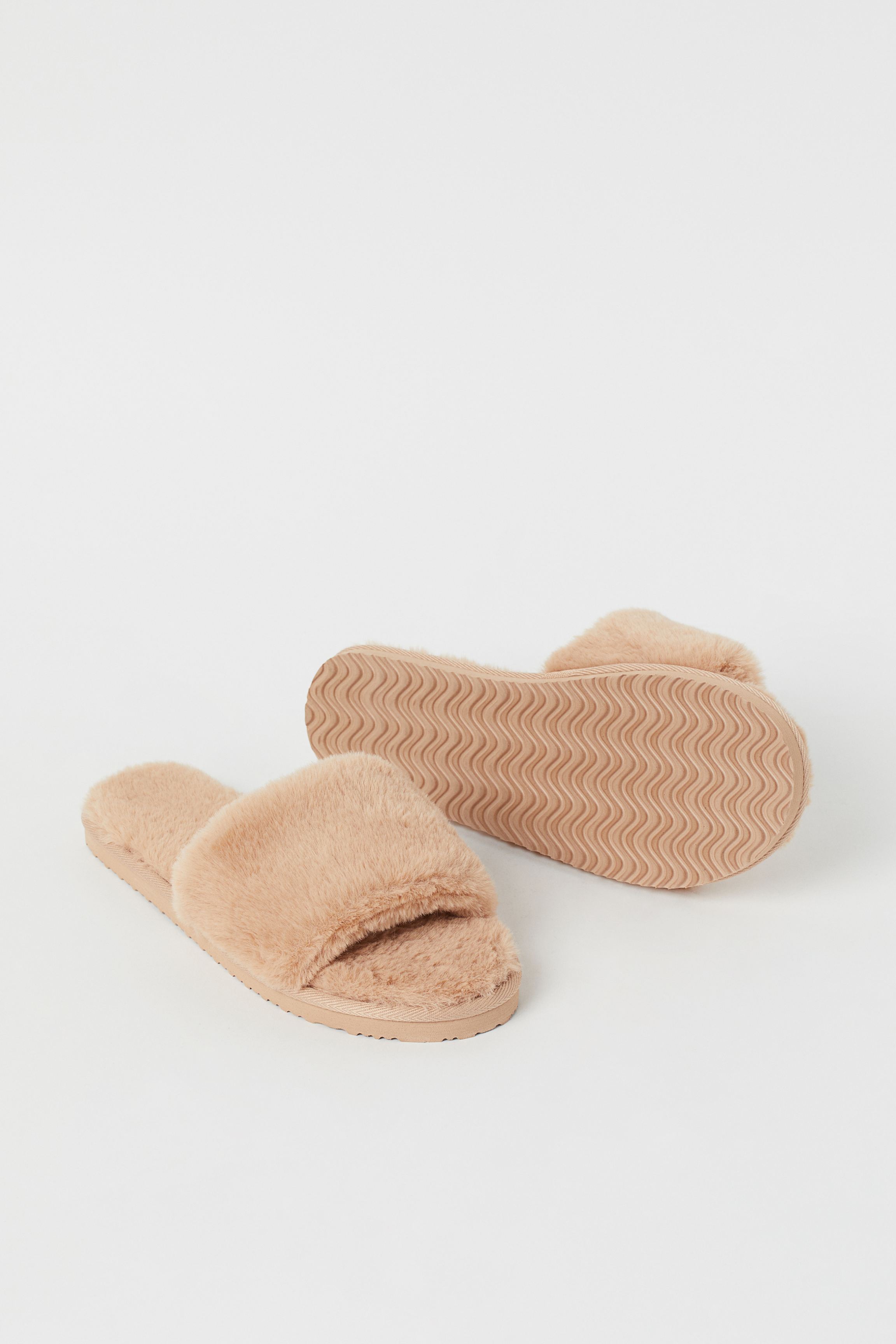 H&M + Faux Fur Slippers