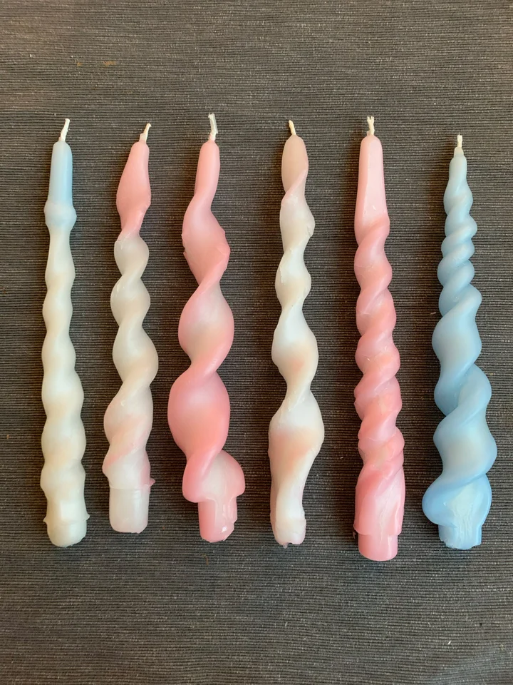 How to Make DIY Spiral Twisted Candles At Home