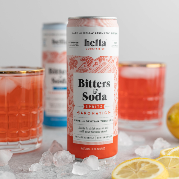 Hella Bitters + Bitters & Soda Spritz Aromatic 12oz (Case of 12)