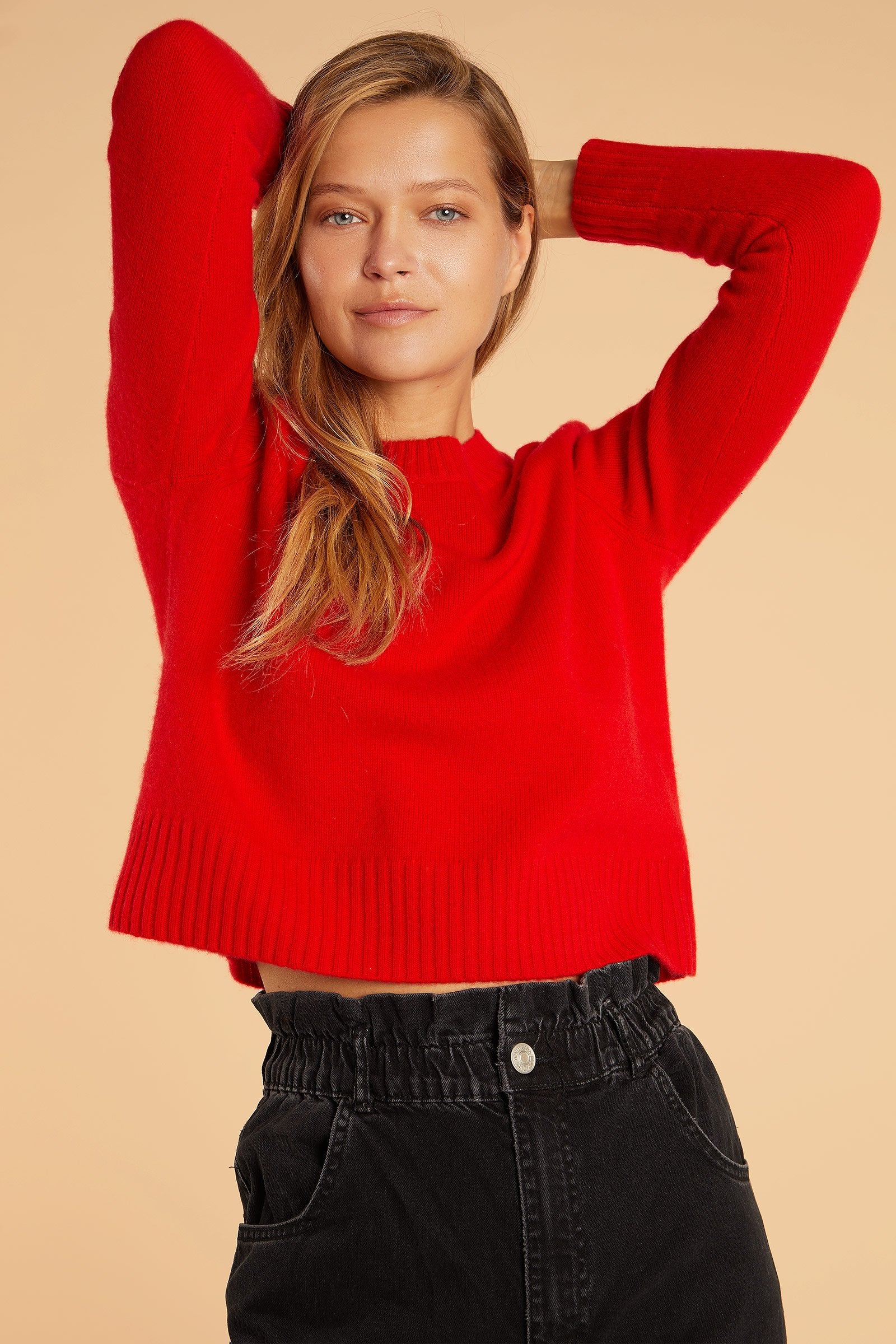Cropped boxy sweater online