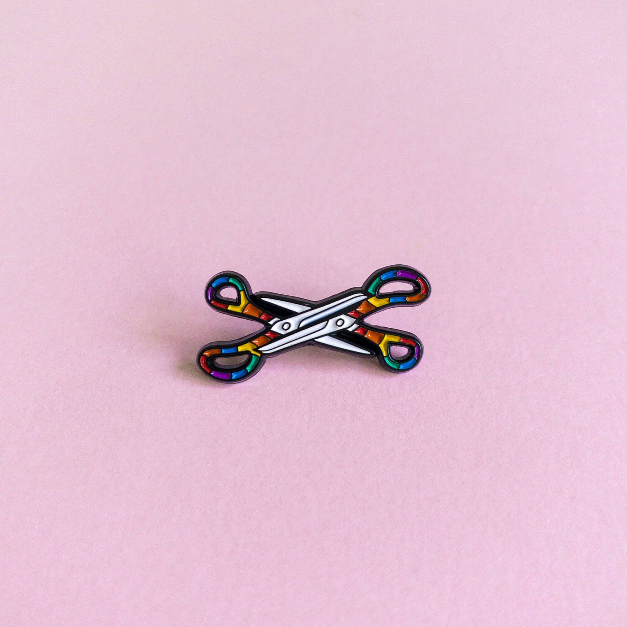 Heckinunicorn Scissors — Enamel Pin