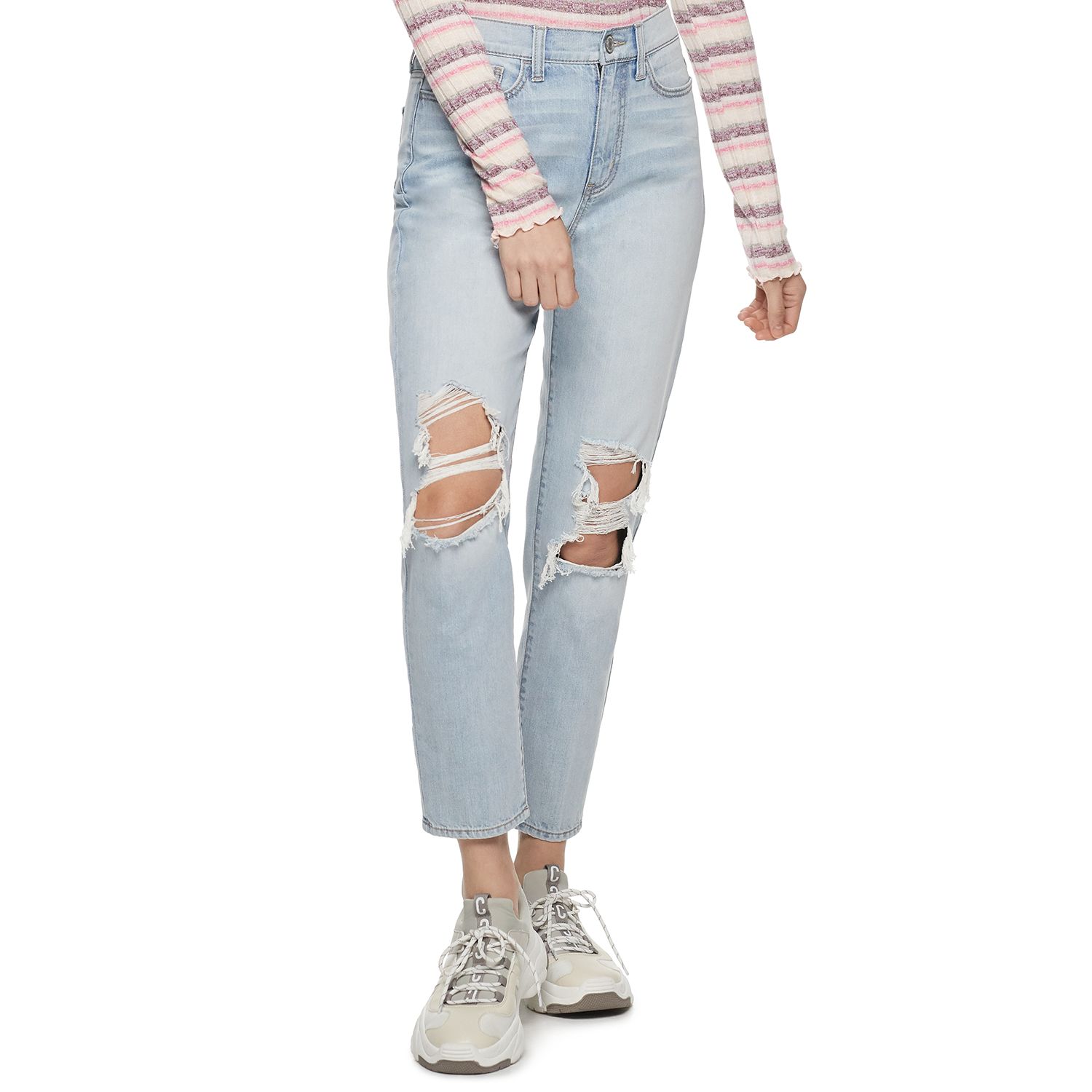 Juniors mom jeans sale
