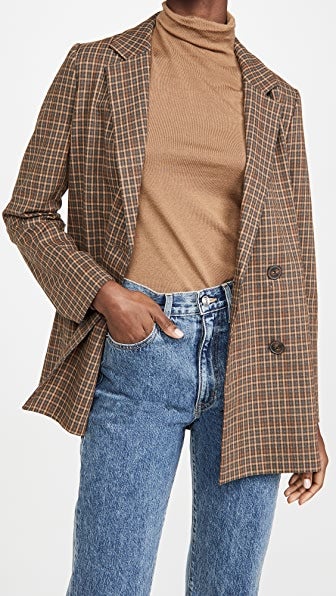 madewell double breasted blazer