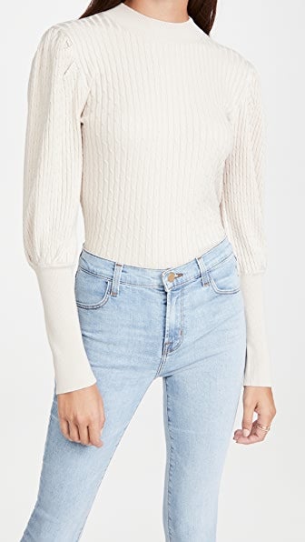 525 mixed cable cardigan