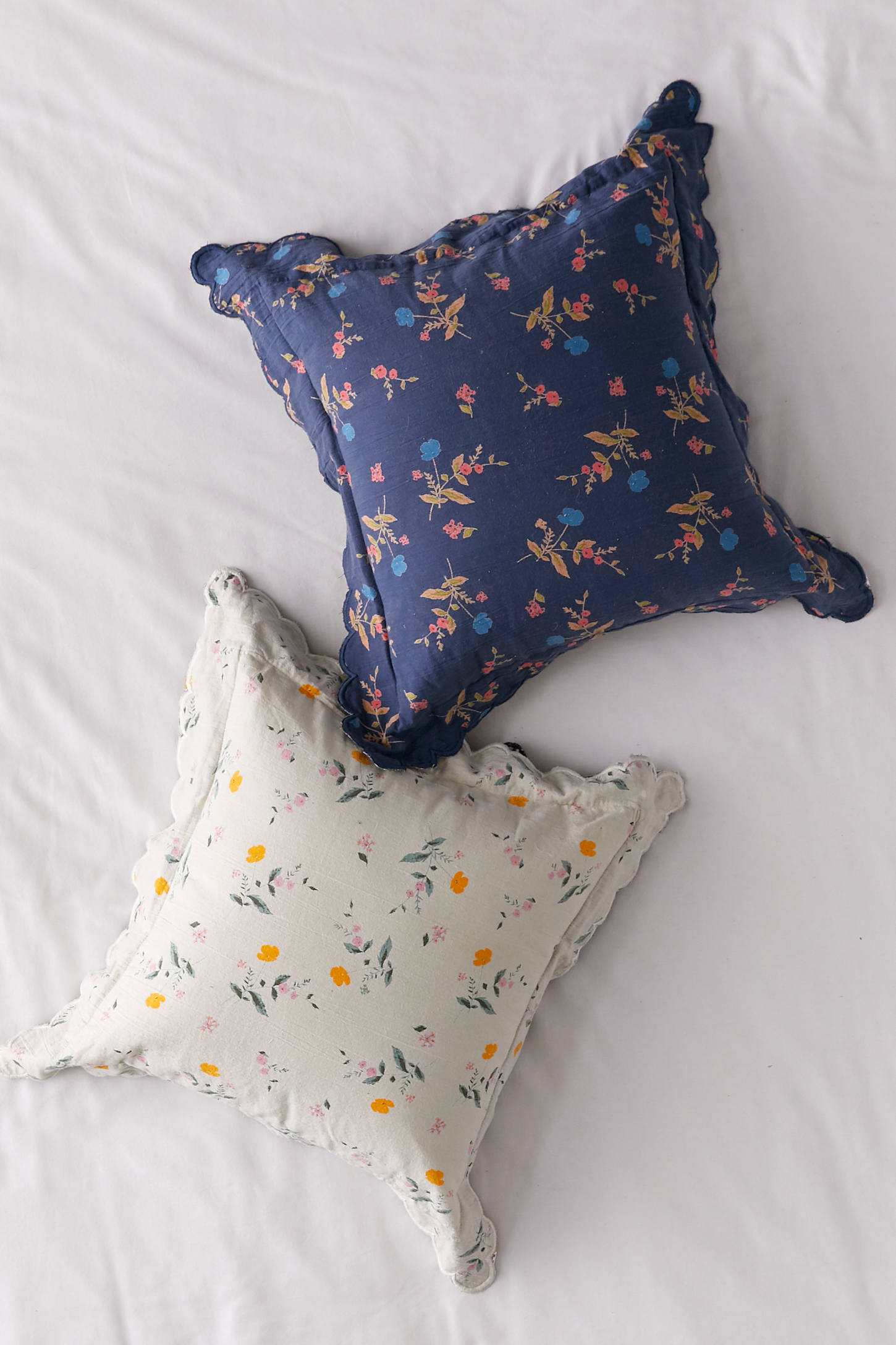 Urban Outfitters + Mel Floral ScallopEdge Throw Pillow