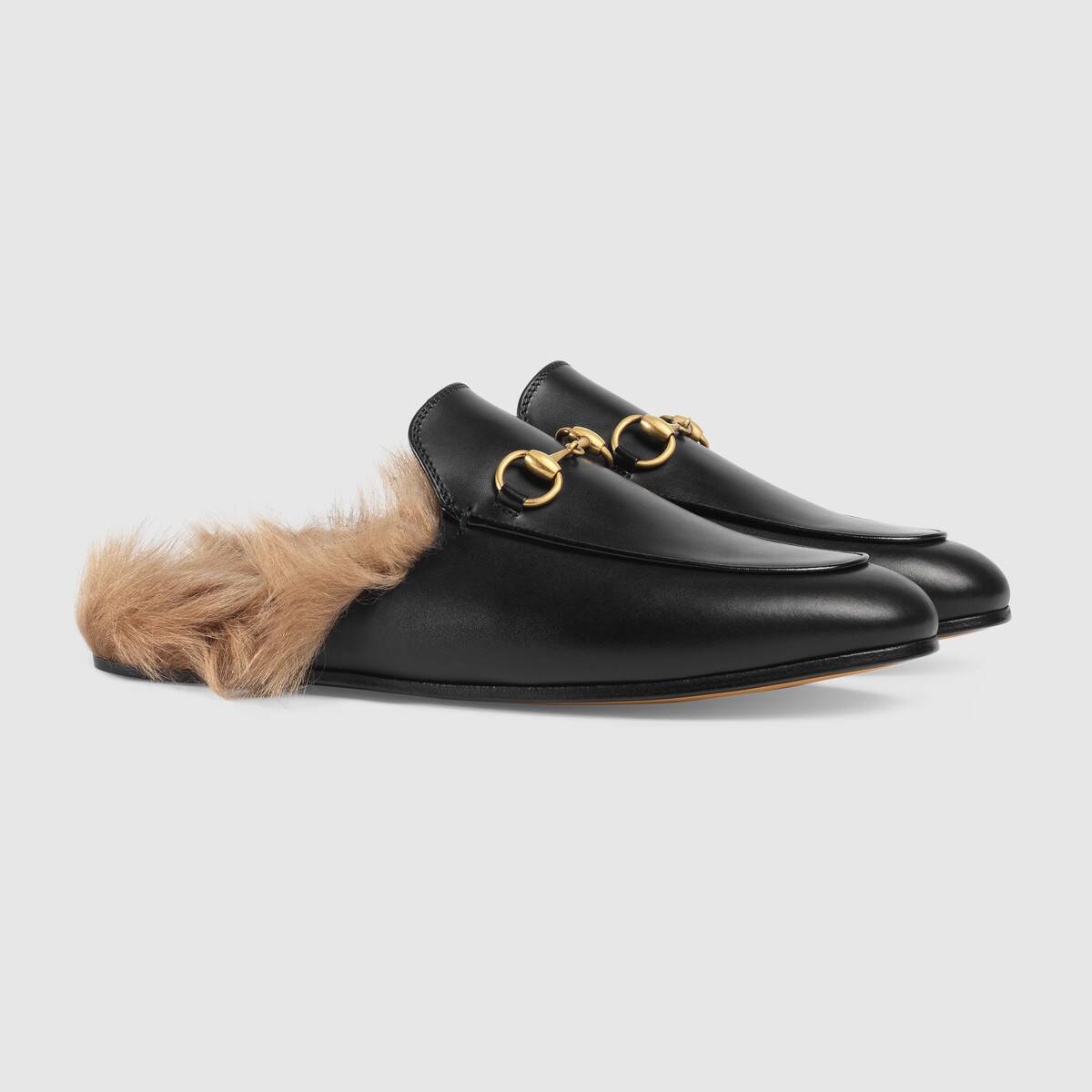 gucci women's princetown raffia slippers