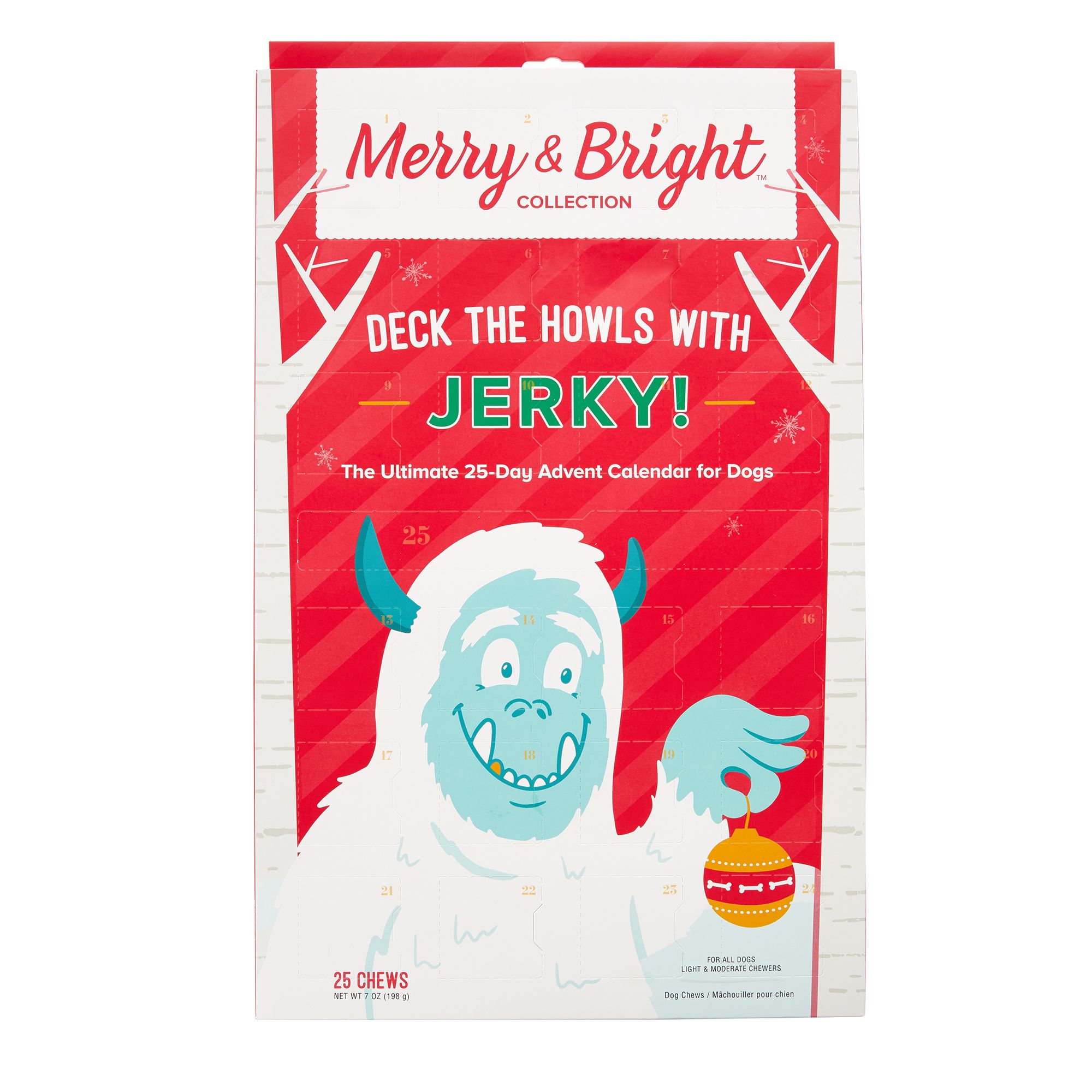 Merry & Bright + Holiday Deck The Howls with Jerky Advent Calendar