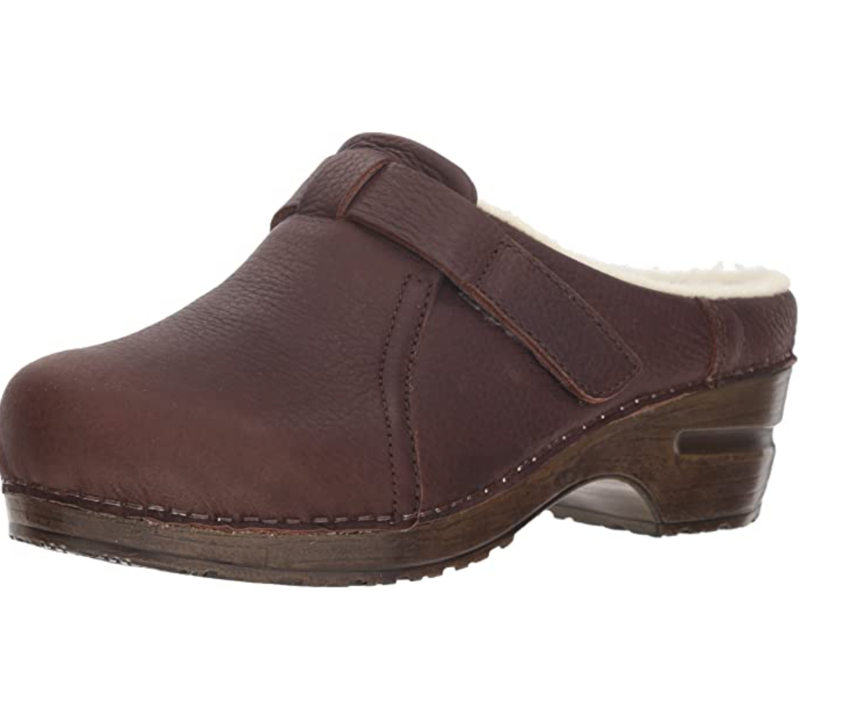 skansen leather clog