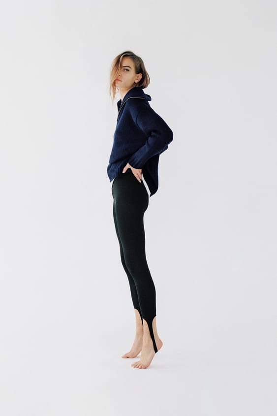 Wool stirrup leggings - Beige - Ladies | H&M