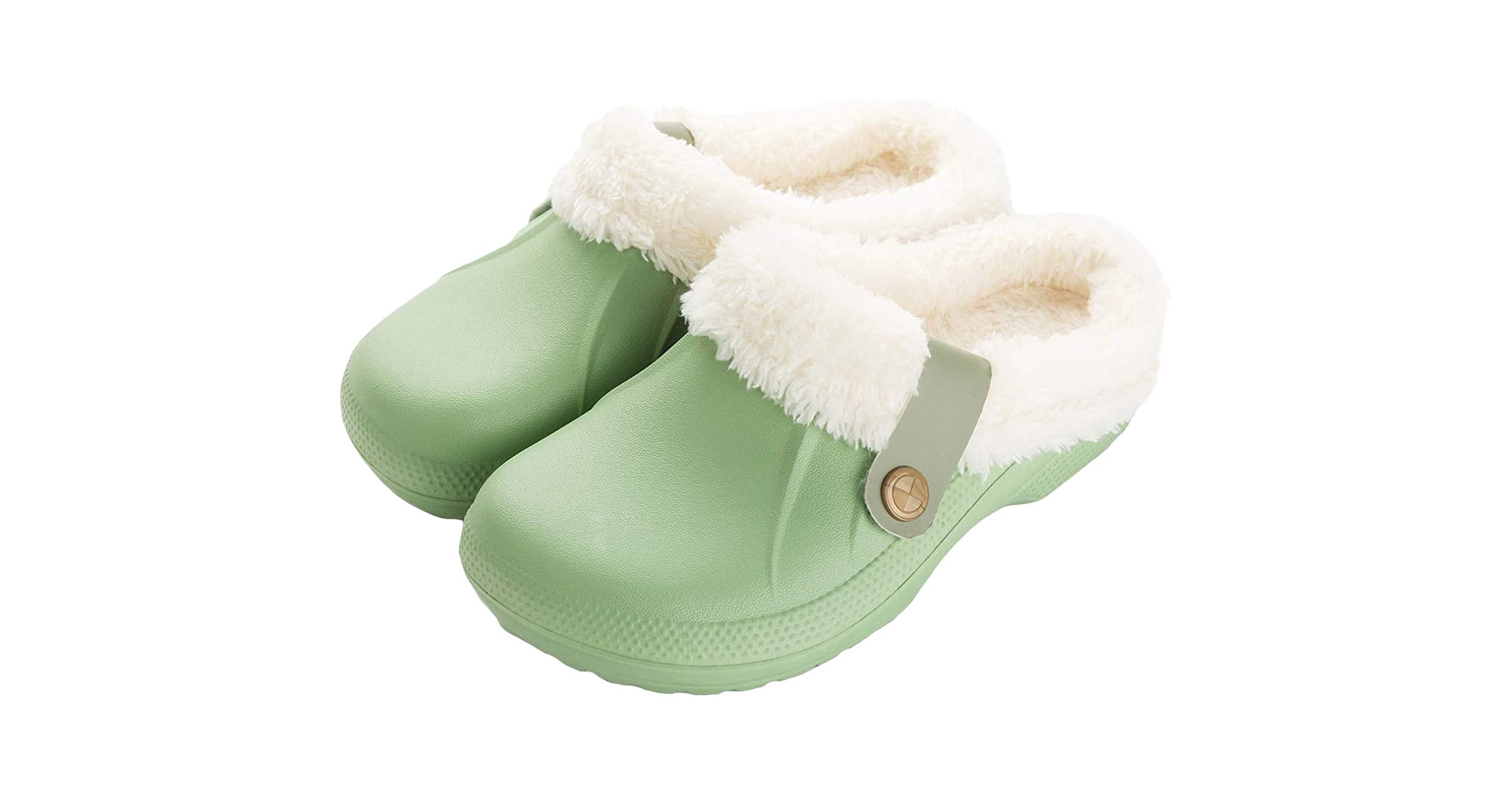 faux shearling clogs
