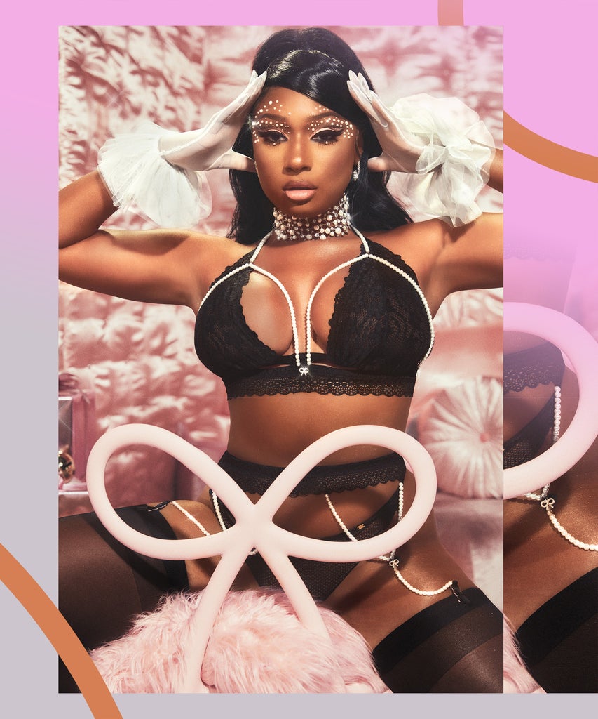 Megan Thee Stallion Dons Pearl Lingerie For Savage X Fenty’s Holiday Campaign