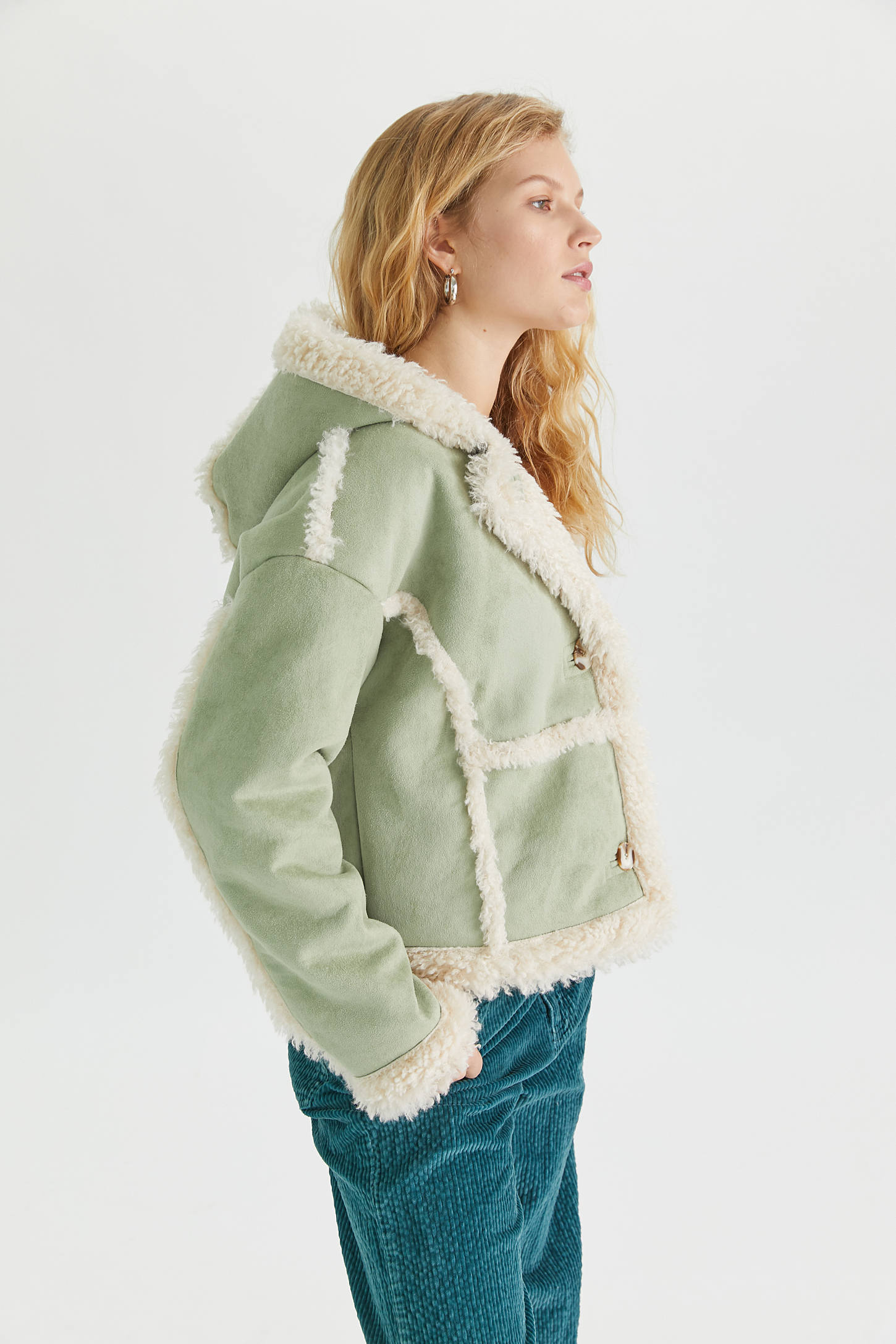 Urban Outfitters + Melanie Faux Shearling Jacket