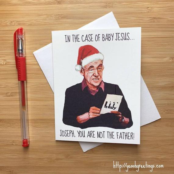 YeaOhGreetings + Funny ‘You are NOT the Father’ Christmas Card