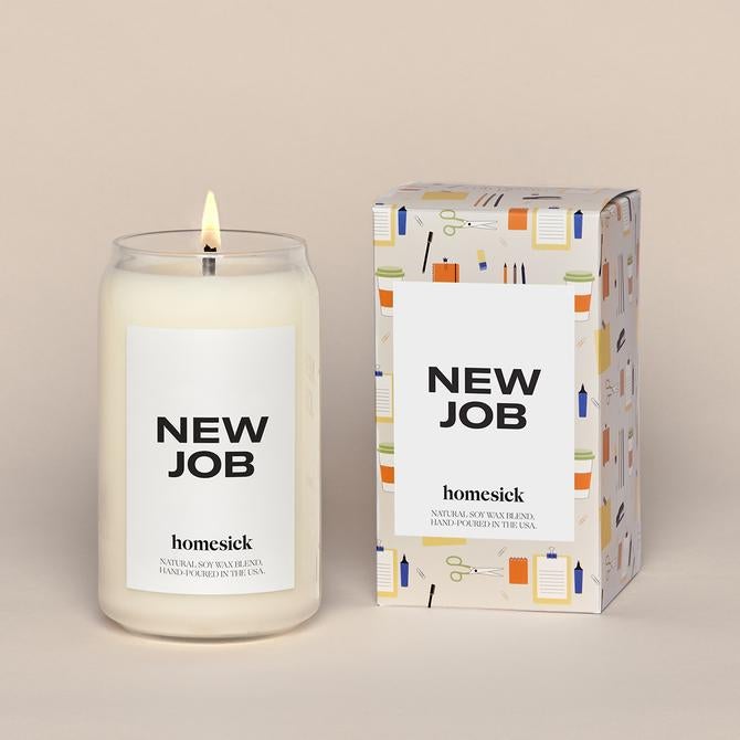 Homesick + New Job Candle.