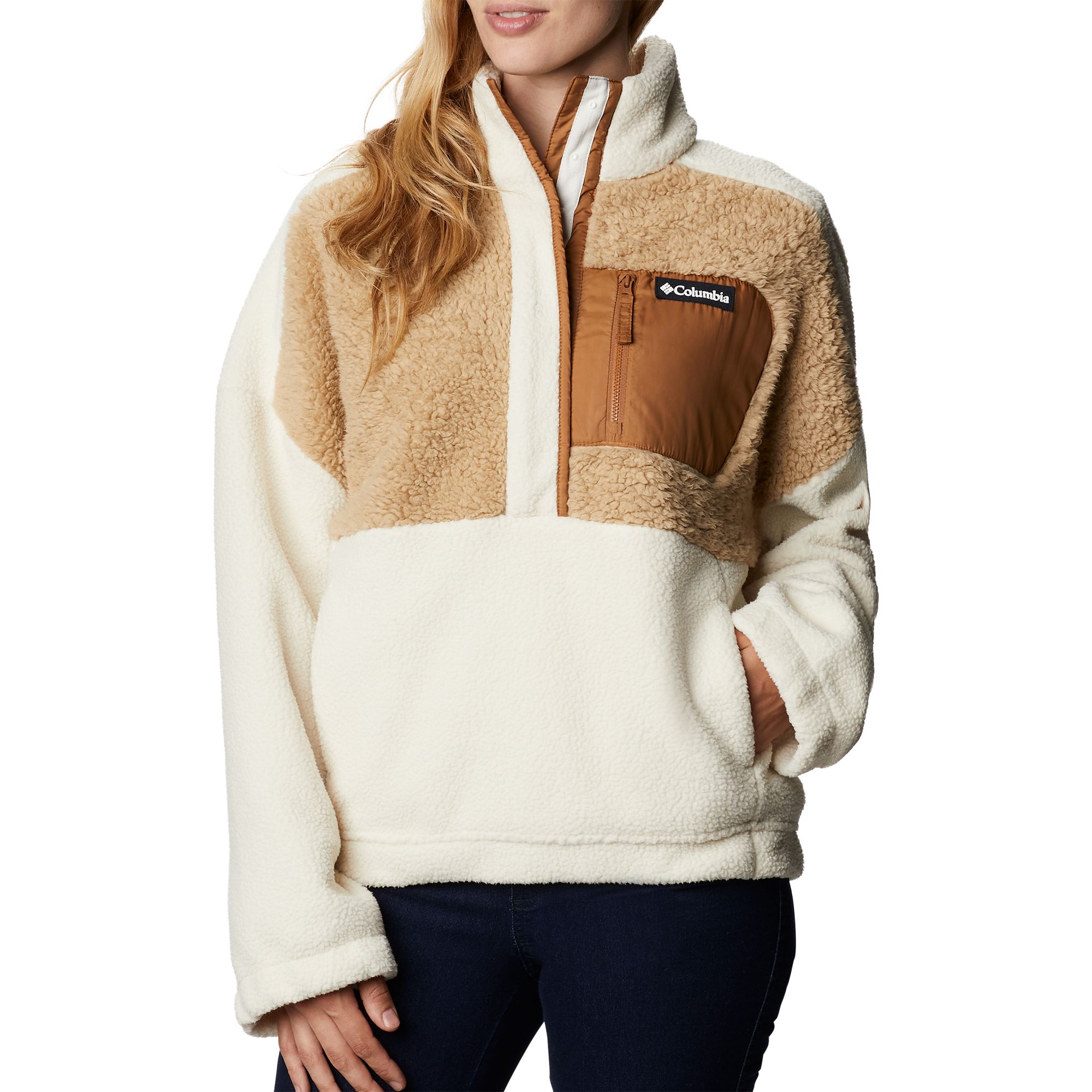 Columbia Lodge Sherpa Fz Fleece Pullover, Tops