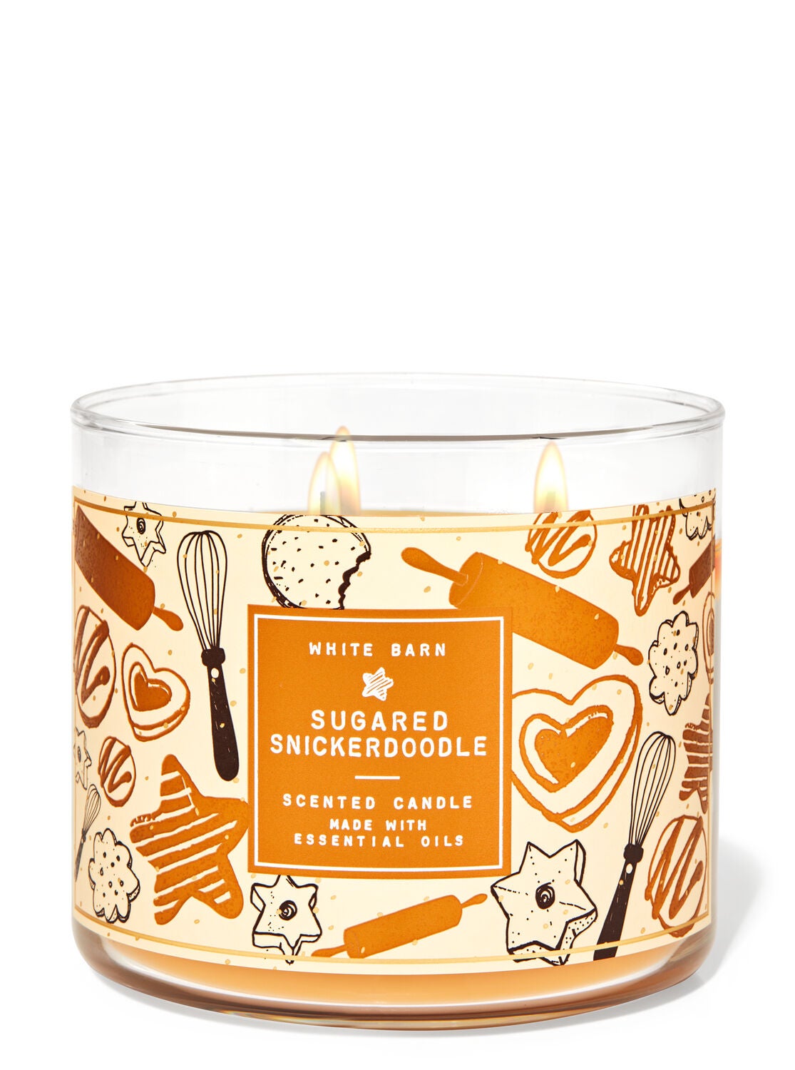 Bath & Body Works + Sugared Snickerdoodle 3Wick Candle