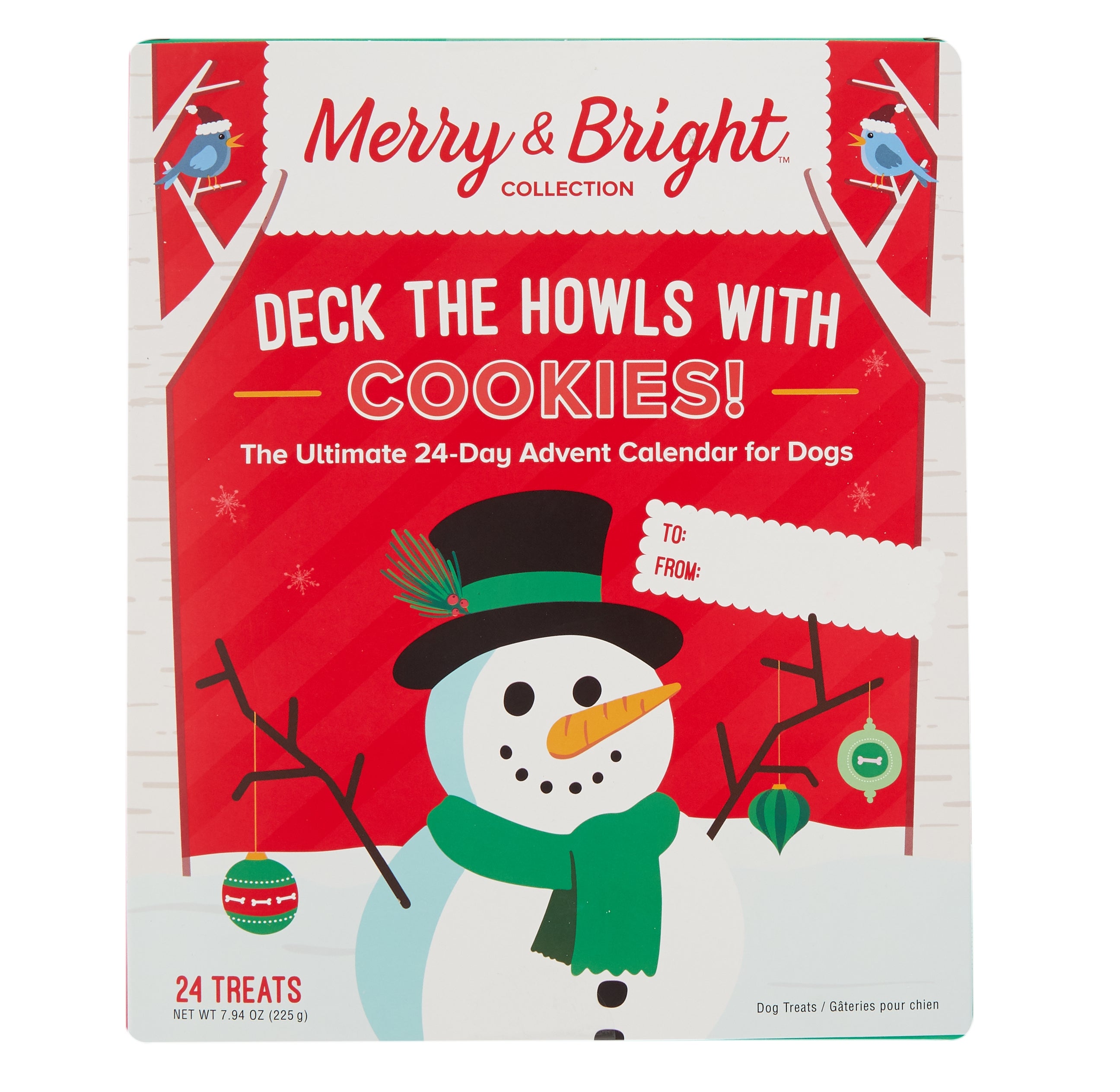 Merry & Bright + Deck The Howls with Cookies Advent Calendar Dog Treat