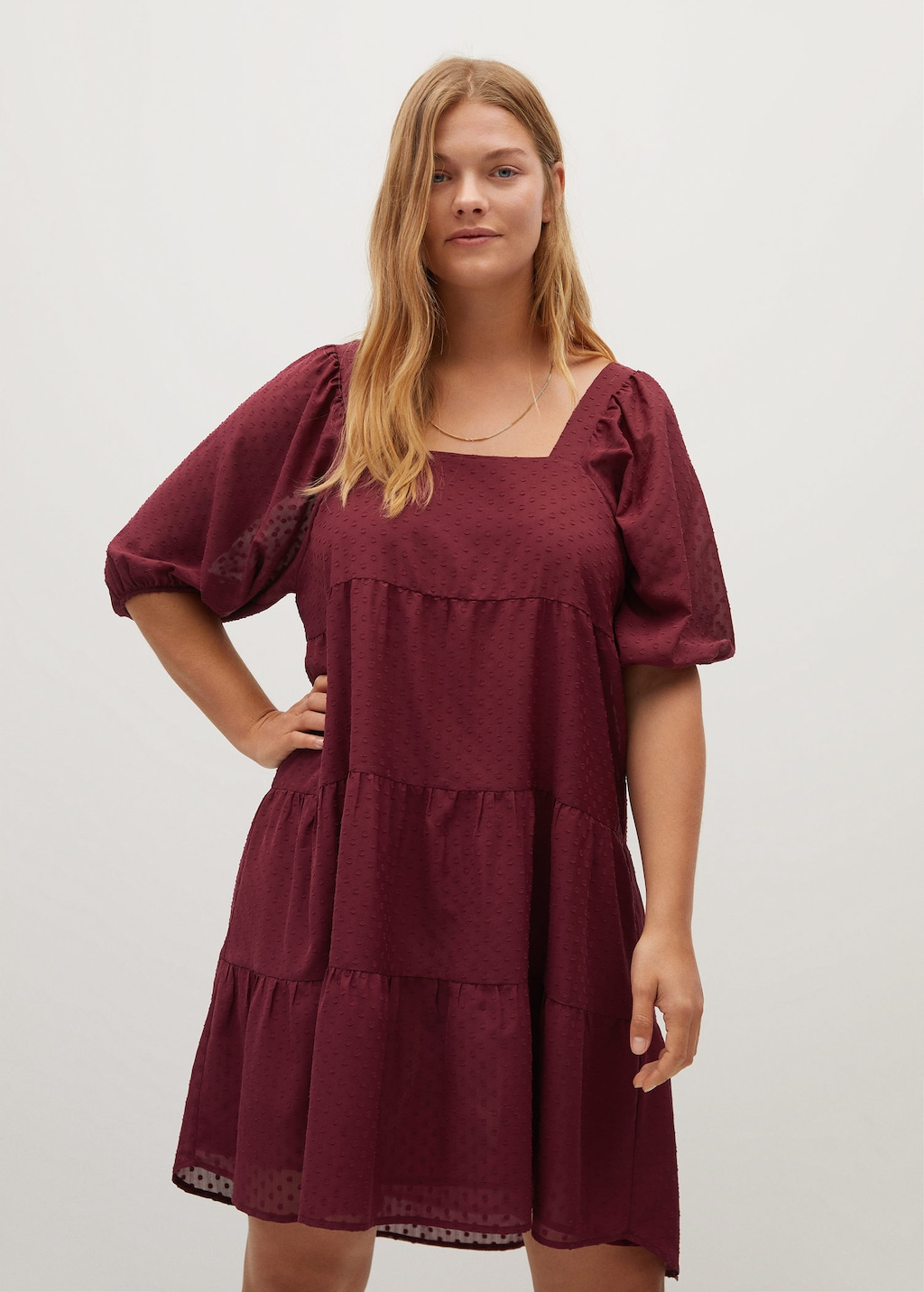 robe violeta by mango