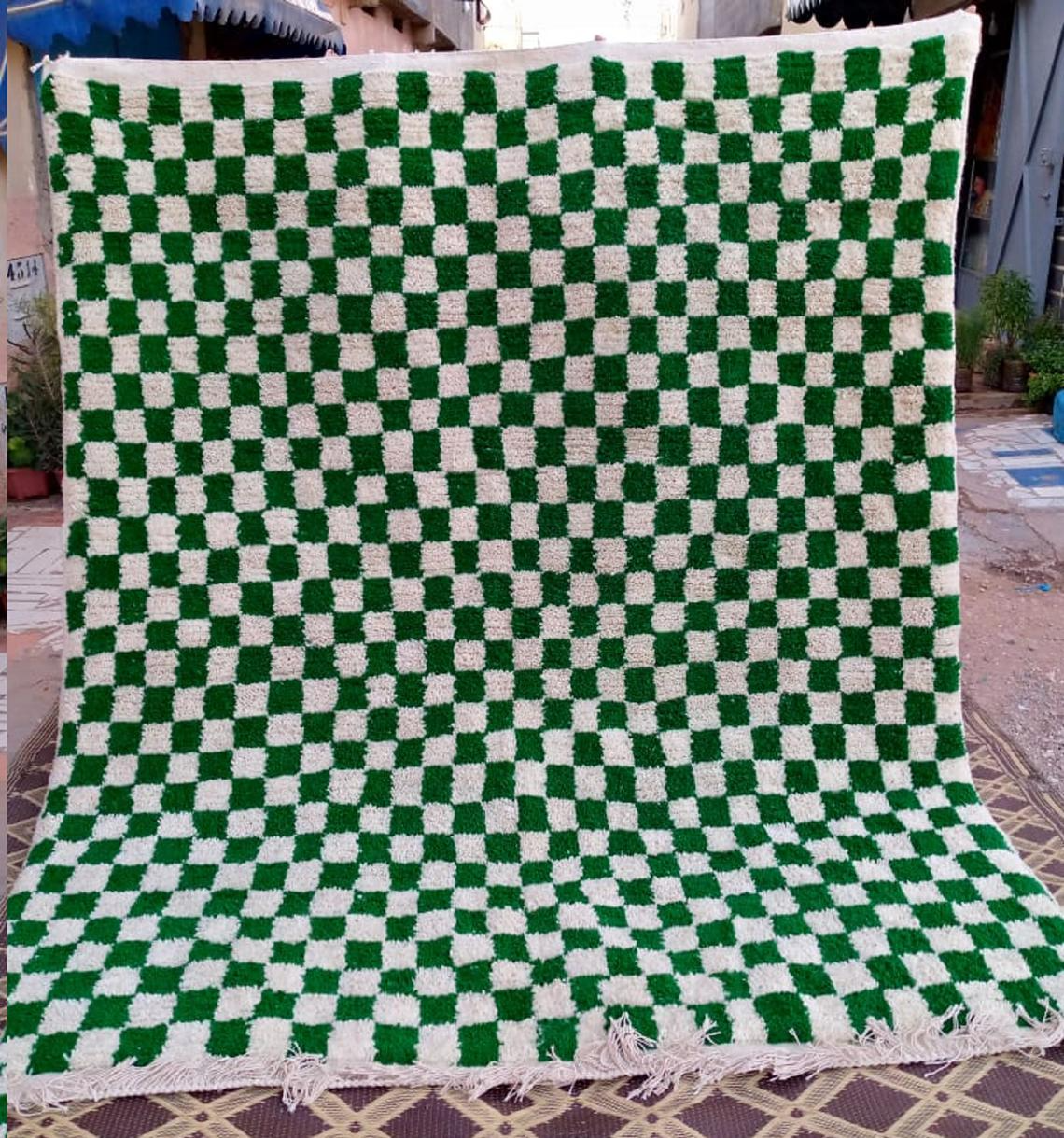 marocarpet + Green Vintage Moroccan Large Rug