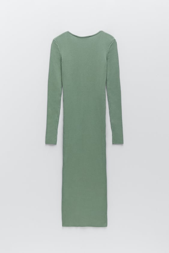 ★ZARA★ FITTED PLAIN KNIT MIDI DRESS Zara | Dresses | Zara Nwt White Fitted Midi Dress | Poshmark