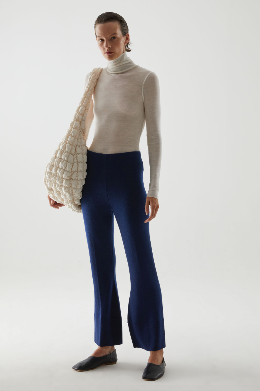 COS + KNITTED MERINO WOOL PANTS