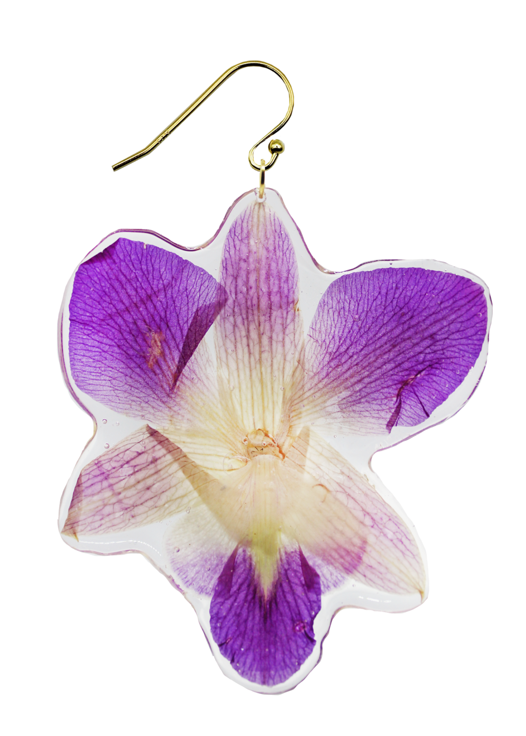 Dauphinette + Woodland Orchid Earring