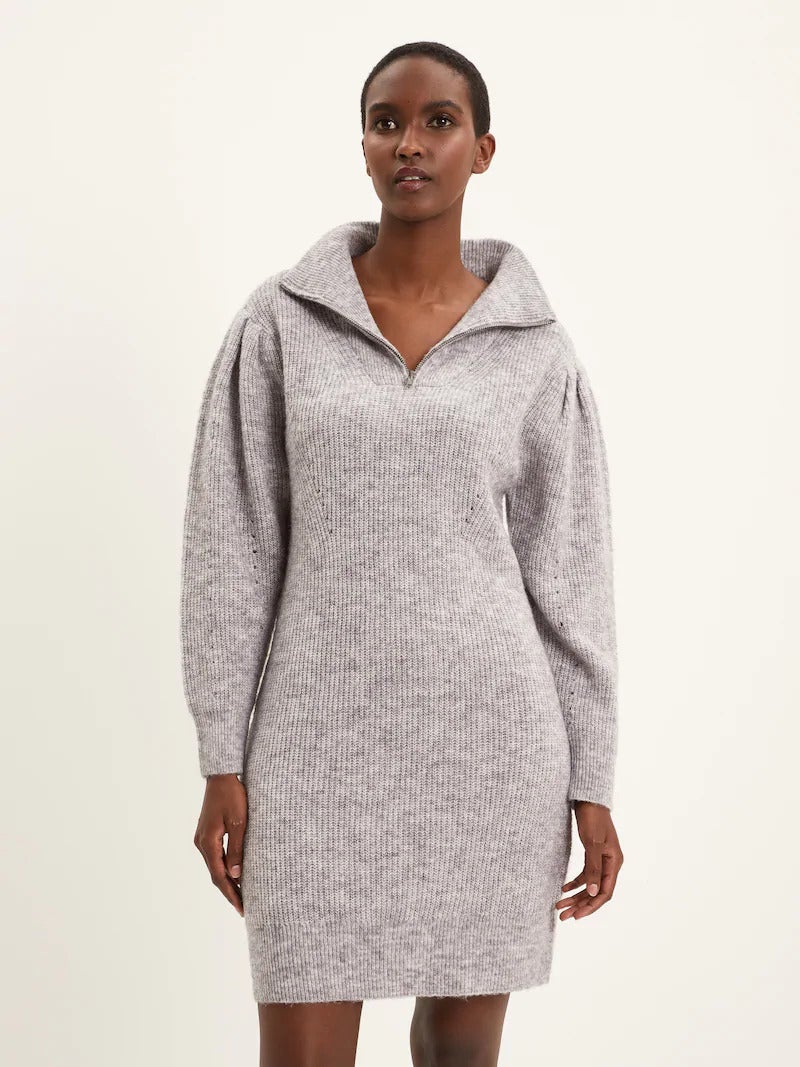 Frank and Oak + Half Zip Sweater Dress