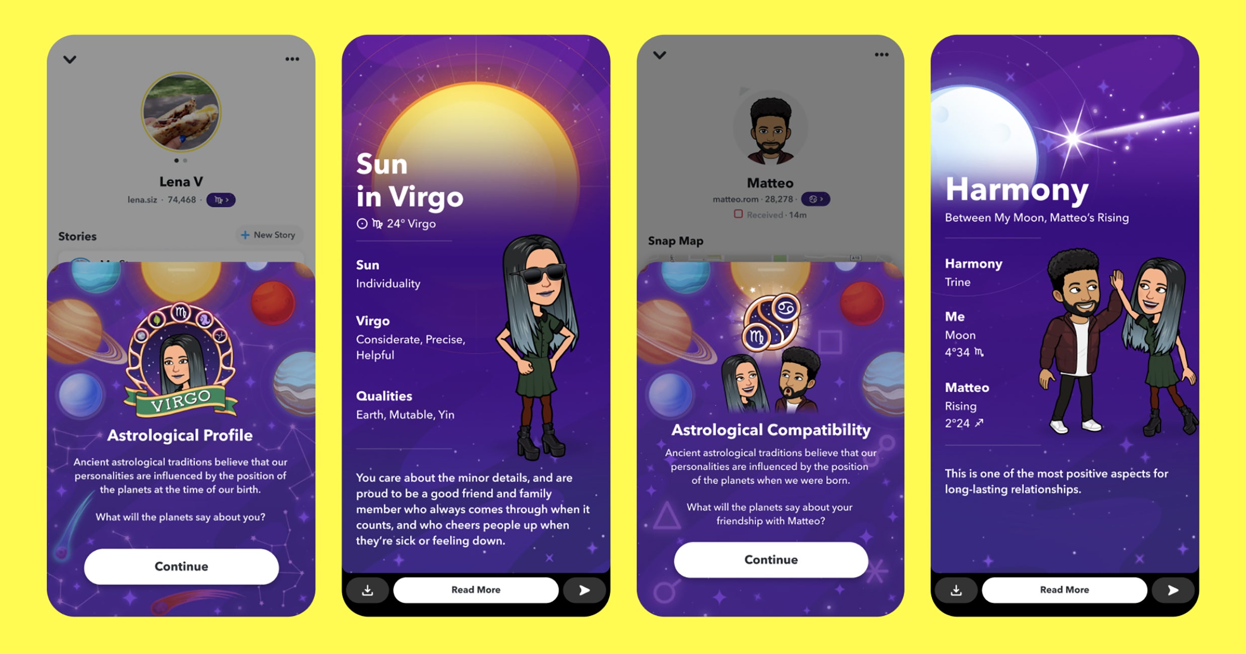 Snapchat Astrology Friendship Compatibility Update
