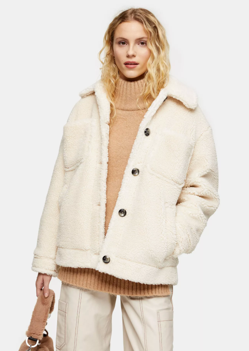 Teddy top borg jacket