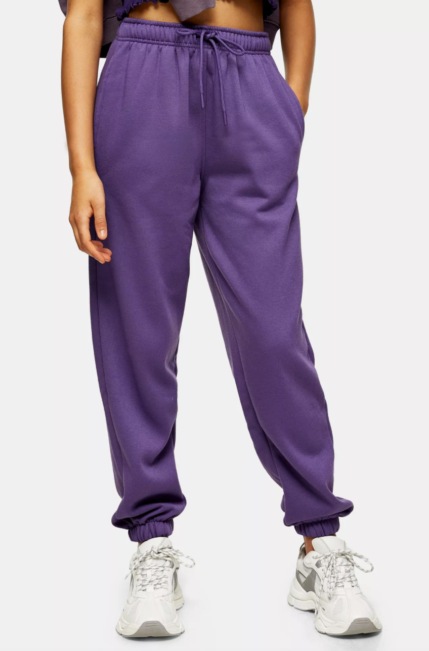 Topshop Plum 90s Oversized Sweatpants