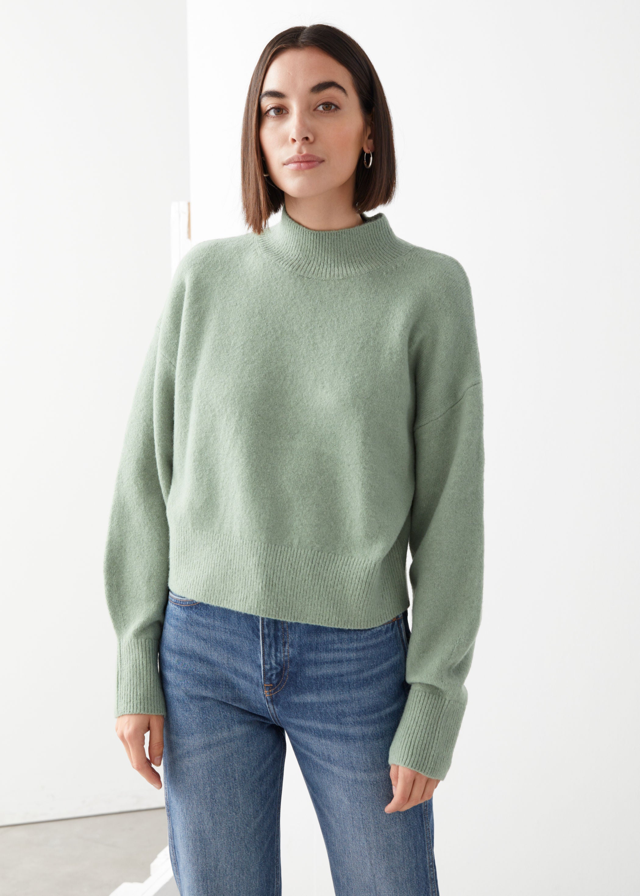 Other Stories Mock Neck Sweater