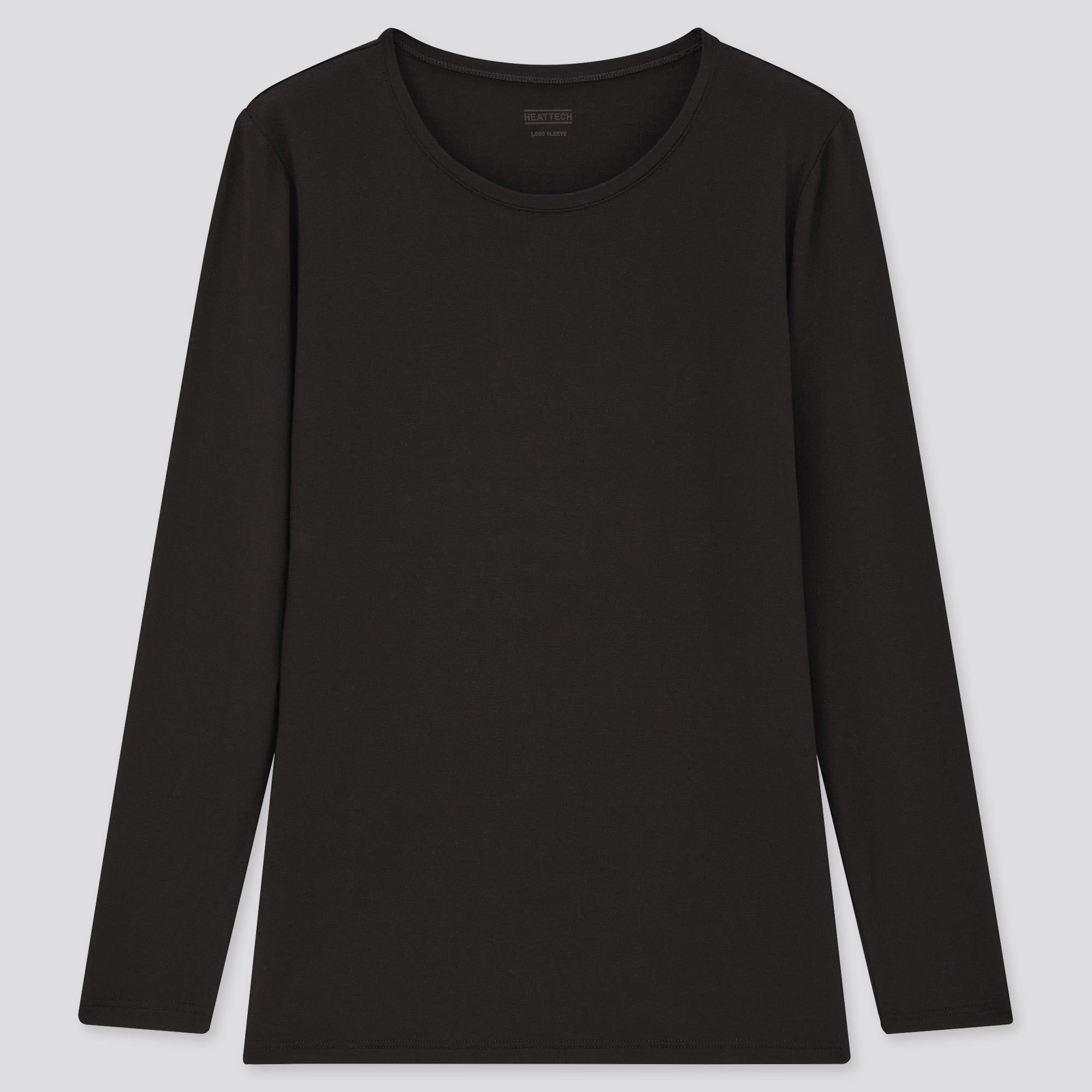 Uniqlo + Women Heattech Jersey Crew Neck Thermal Top
