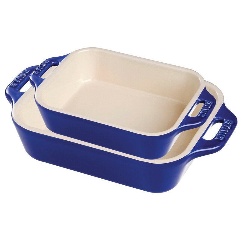 Staub + Ceramics 2 Piece Stoneware Baking Dish Set