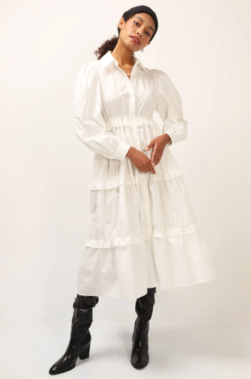 forever new camilla tiered shirt dress