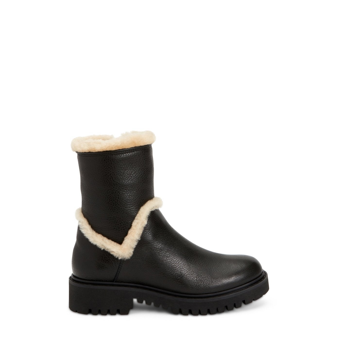 portland fur trim chelsea boot