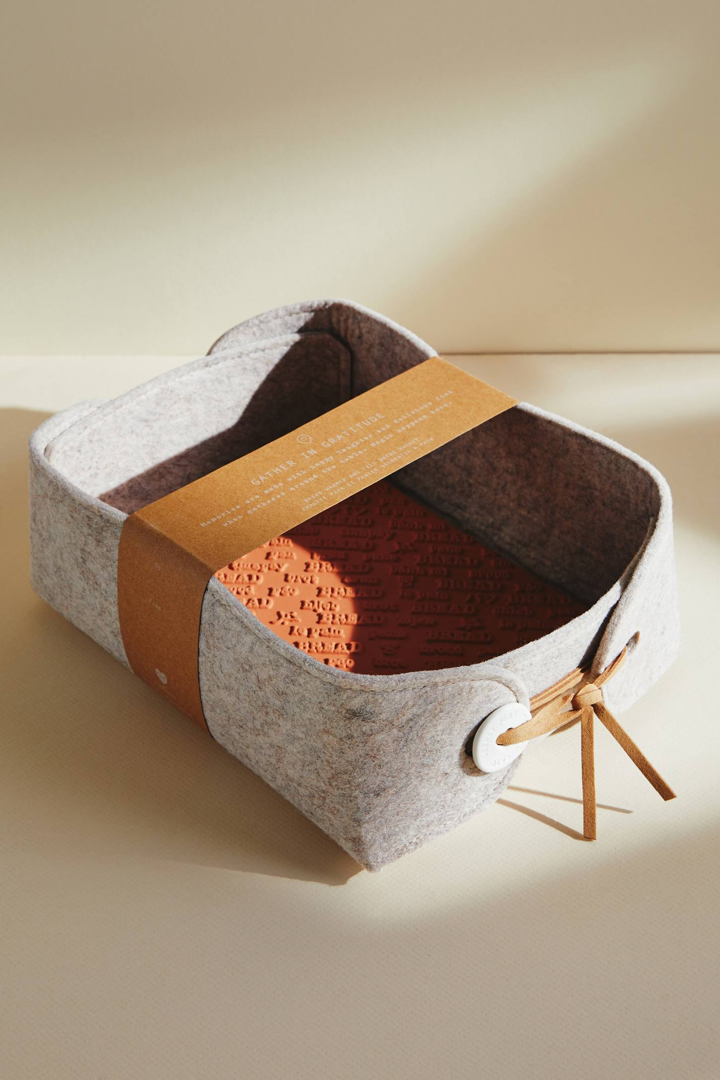 Heartfelt by Anthropologie + Bread Basket & Warming Tile Set