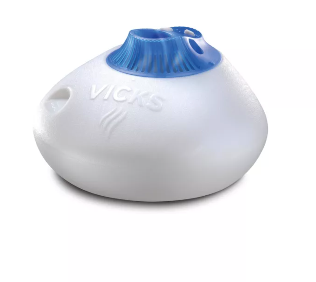 Vicks + Warm Steam Vaporizer Humidifier with Night Light