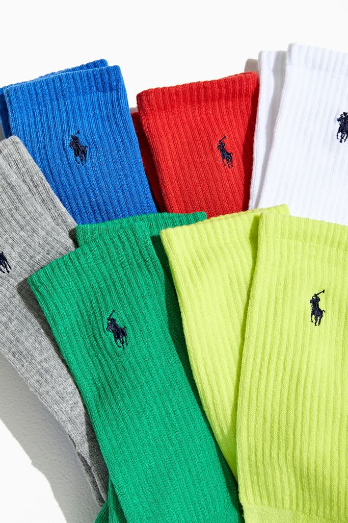 Polo Ralph Lauren + Colorful Crew Sock 6Pack