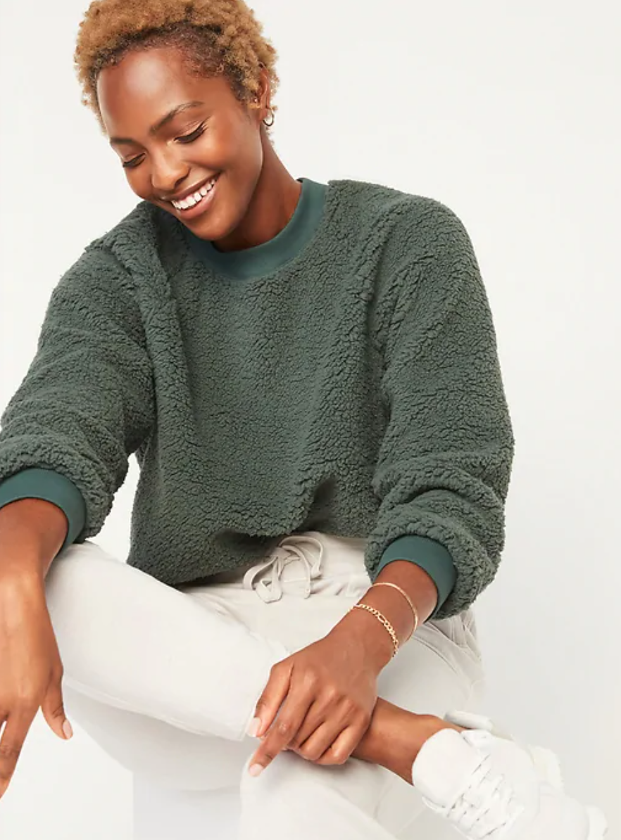 Old navy 2025 sherpa sweater