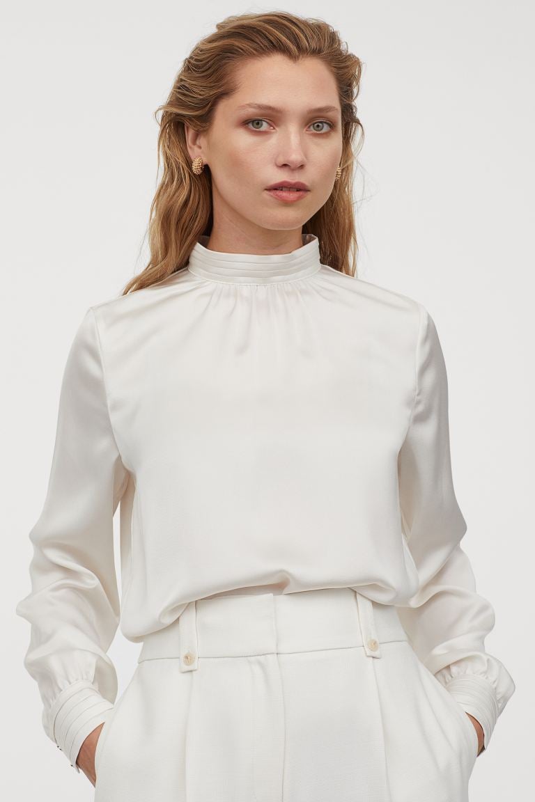 H&M + Satin Blouse