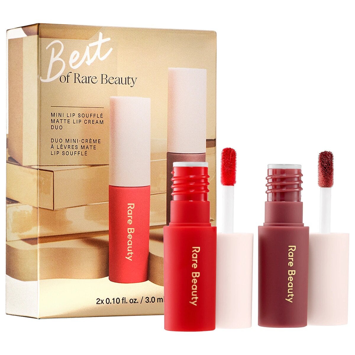 Rare Beauty Mini Lip Souffle Matte Cream Lipstick Duo Rare Beauty Mini Lip Souffle Matte Cream Lipstick Duo