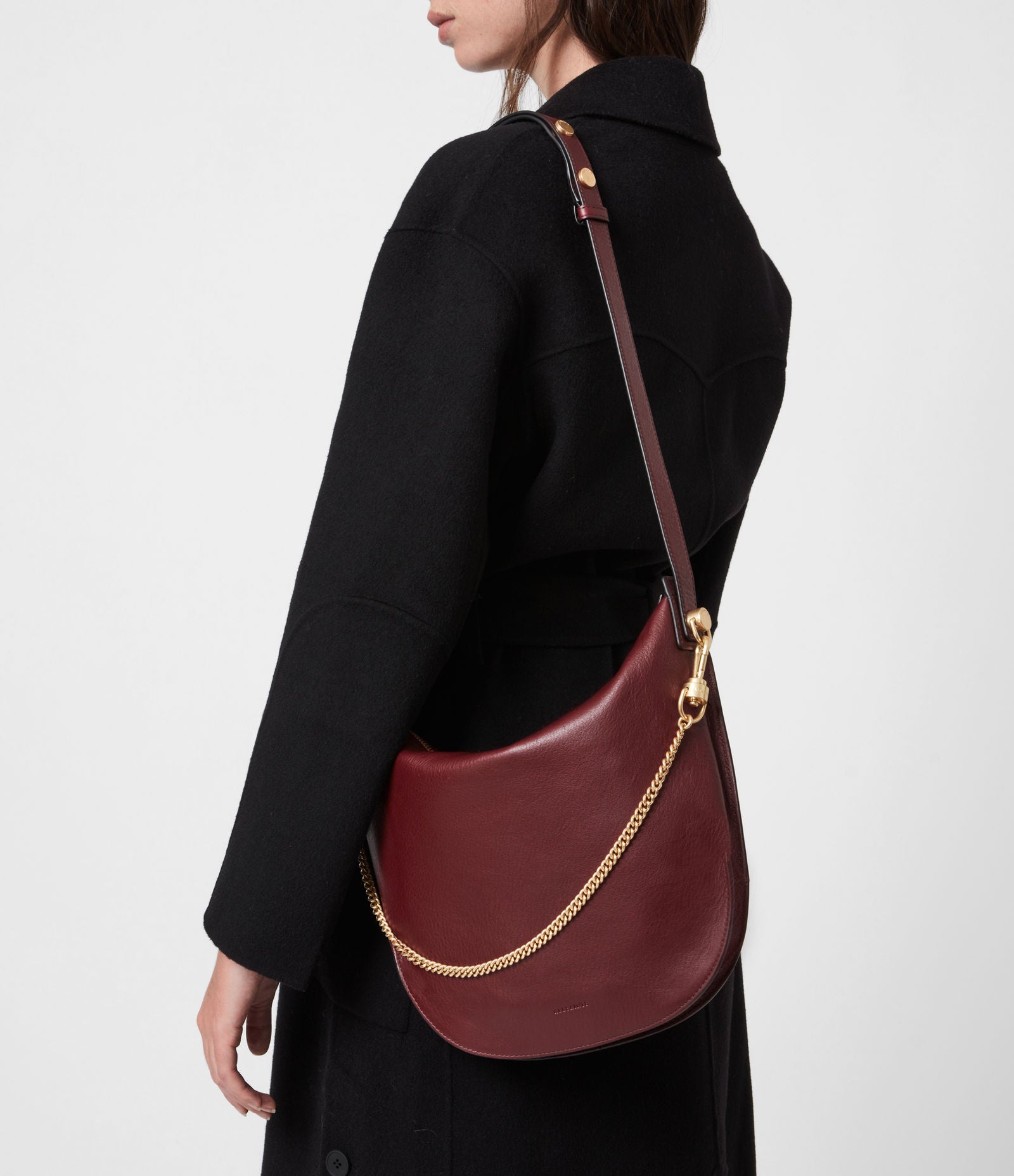 All Saints Blake Leather Shoulder Bag