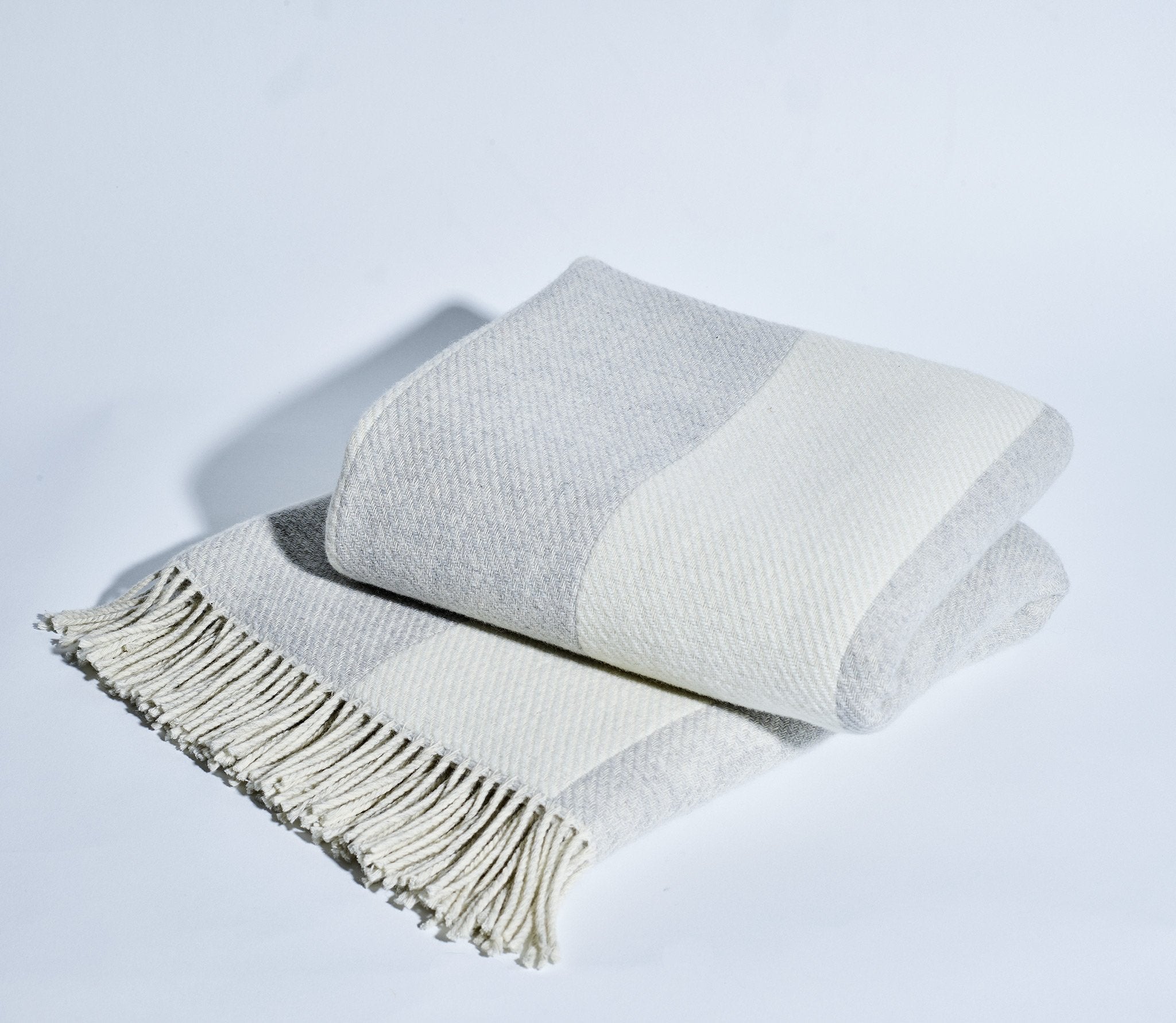 Snowe + Striped Throw Blanket